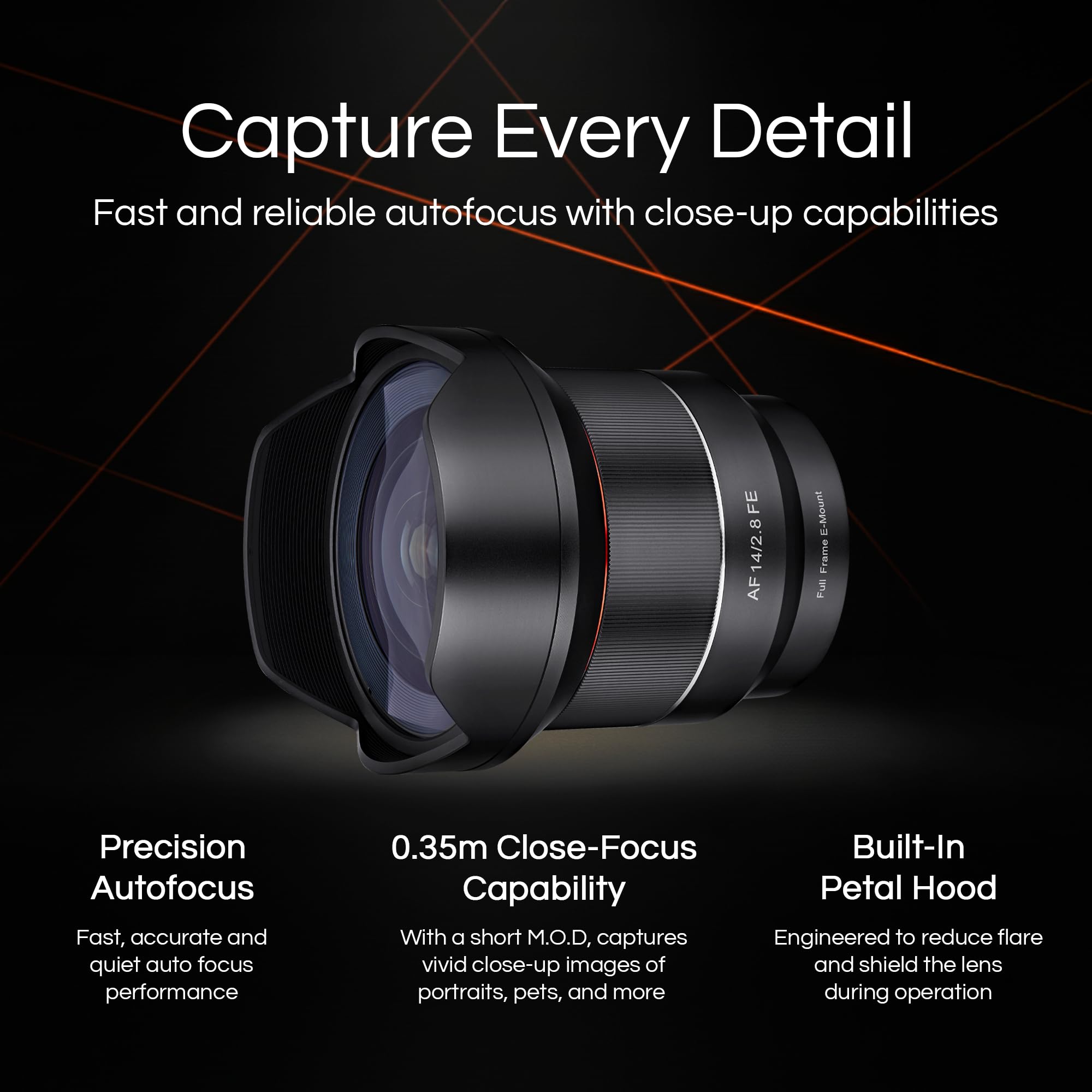 Amazon.com : Samyang 14mm F2.8 Auto Focus Lens for Canon EF